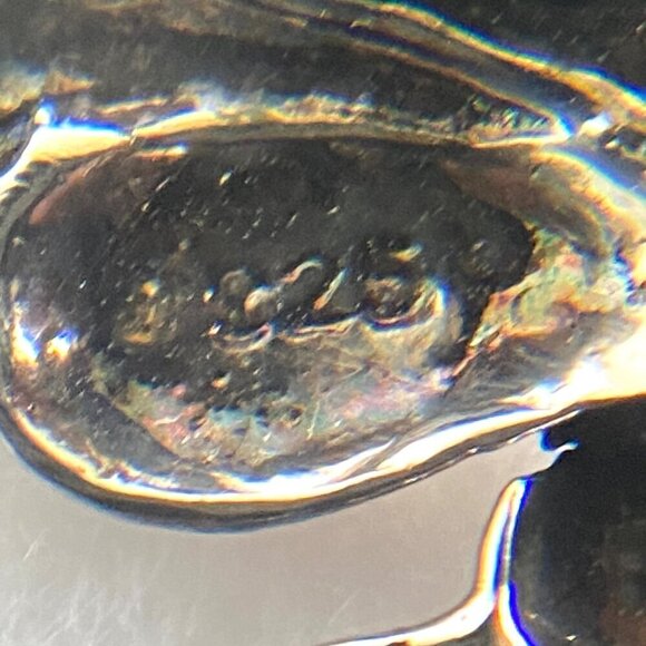 Sterling Silver 925 Mixed Metal Gold Vermeil Foliage Leaf Floral Heart Brooch - Picture 13 of 16